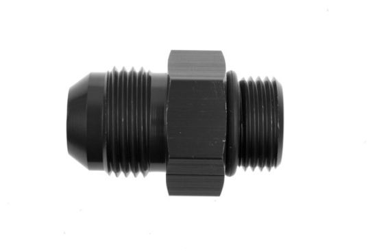 6AN Male to 12AN O-ring Port Adapter Black