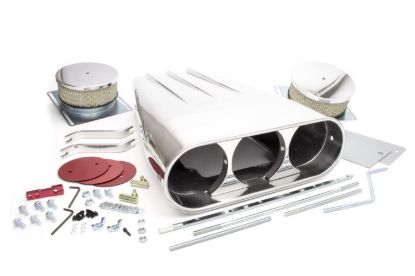 Streetscoop Polished Finned Dual 4 Barrel