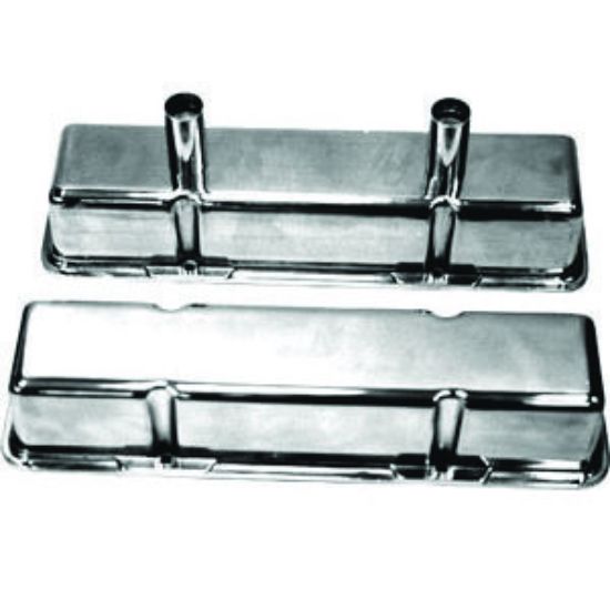 Polished Alum SB Chevy Circle Track Valve Cover