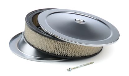 Chrome 14In X 3In Air Cleaner W/Paper Element