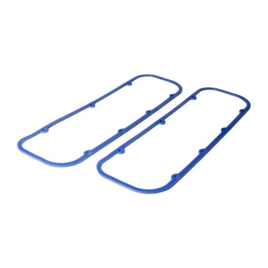 Blue Rubber BB Chevy Valve Cover Gaskets Pair