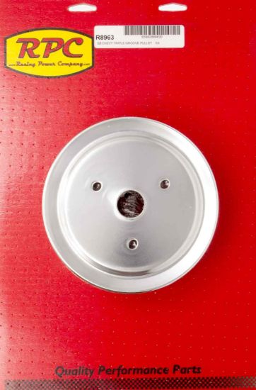 SBC SWP 3 Groove Crank Pulley