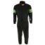 Black Suit Single Layer Kids Small Green Trim