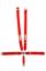 5pt Harness Camlock  SFI Sportsman Red