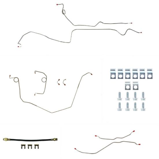 69 Camaro Complete Brake Line Kit Stainless