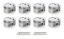 SBC Dished Piston Set 4.030 Bore -18.9cc