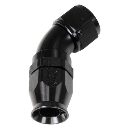 6AN 45Deg Pro Hose End PTFE Black