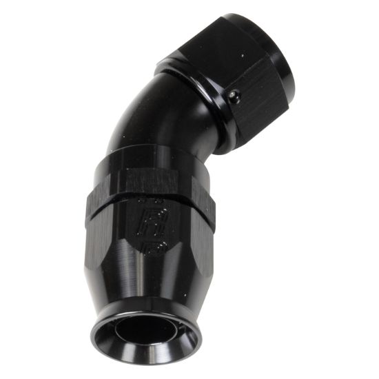 8AN 45Deg Pro Hose End PTFE Black