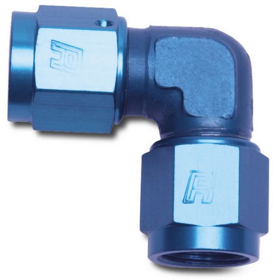 6AN 90Deg Low Profile Blue