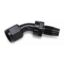 6an Hose End wo/Socket 45-Degree Polished/Black