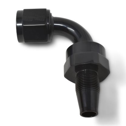 6AN 90Deg Swivel Hse End Black