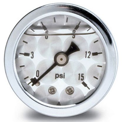 Gauge Fuel Pressure 15 PSI Liquid Filled