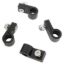 Line Clamp 6AN Tubing Black Anodized (4 Pack)