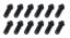 Header Bolt 3/8-16 x 1in 5/16 Head 12 Pack