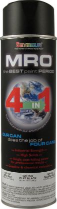 Flat Black Spray Paint Can 16oz.