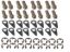 Header Bolt Kit - 6pt. 10mm-1.25 x 25mm (16)