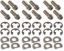 S/S Header Bolt Kit - 6pt. 3/8-16 x 1in (12)