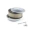6x2 Air Cleaner Kit Raised Base Steel 5 1/8