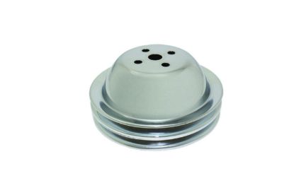 BBC SWP 2 Groove Water Pump Pulley Chrome