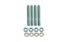 Carburetor Stud Kit 2-1/2in Long White Zinc