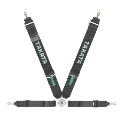 Harness Race 4pt Bolt-In 3in Shldr 2in Lap Blk