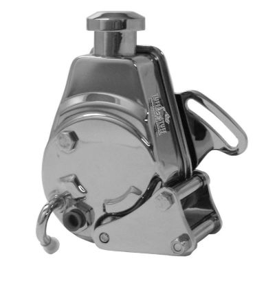 SBC Power Steering Brckt LWP Chrome
