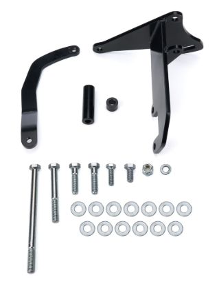 Alternator Bracket SBC Long Water Pump Black