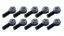Rod End Alum RH Male Blk 1/2ID x 5/8 Thread 10pk