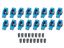 BBF Roller Rocker Arm Set 1.73 Ratio 7/16 Stud