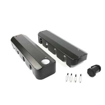 Black Fab Aluminum LS Coil Covers