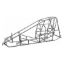 Sprint Car Chassis Bare Non-Wing 87-40