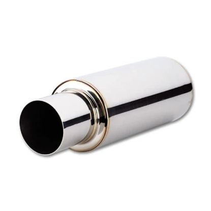 TPV TURBO Muffler w/ 4in Round Straight Cut Tip