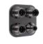 4 Way Square Bulkhead #8 and #10 O-Ring