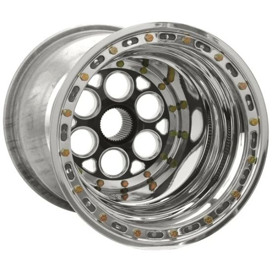 15x17 Blk Magnum Sprint Wheel 7in BS DB