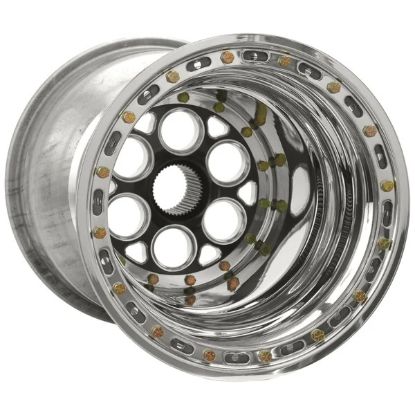 15x17 Blk Magnum Sprint Wheel 8in BS DB