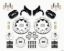 Front Disc Brake Kit Blk 65-68 Impala Drum 12.19