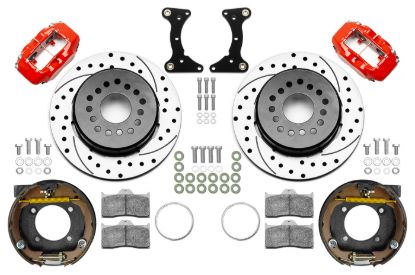 Brake Kit Rear Red FDL Drilled 12in GM G Body