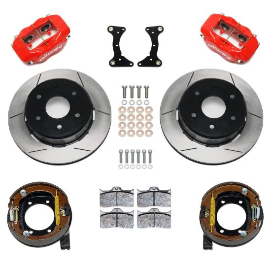 Rear Brake Kit Disc/Drum 71-91 BLazer FDLI Red