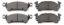 Brake Pad Set BP-45 Big GM D52