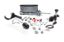 Alum Tandem M/C Kit w/ Brkt & Prop Valve 7/8in