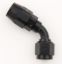 #6 60 Deg Dbl Swivel Hose End Black