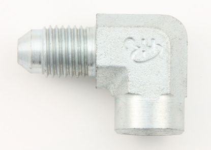 #4 to 1/8 NPT 90 Deg Gauge Adapter