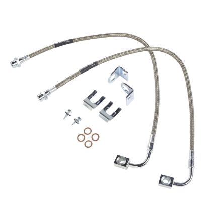 Picture of Rubicon Express Front and Rear Suspension Shock Absorbers / Control Arms / Axle Shafts / Frame Stiffeners / Brake Lines Kit - RE1540