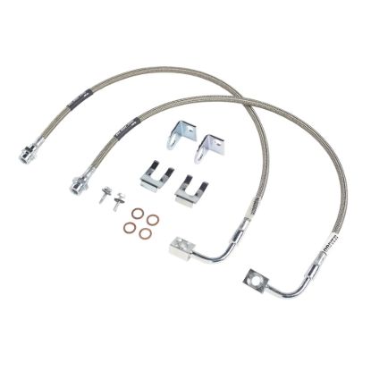 Picture of Rubicon Express Front and Rear Suspension Shock Absorbers / Control Arms / Axle Shafts / Frame Stiffeners / Brake Lines Kit - RE1555