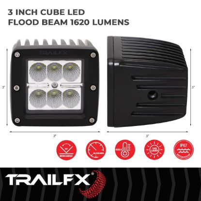 Picture of TrailFX Driving Light - 3X2CFPR