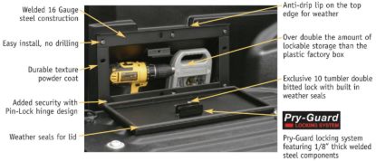 Picture of Tuffy Security Products Truck Bed Storage Box - 161-01-A