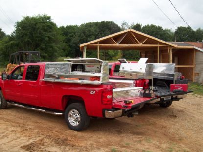 Picture of Unique Truck Accessories Truck Bed Side Rail Tool Box - TBS200-72-BD