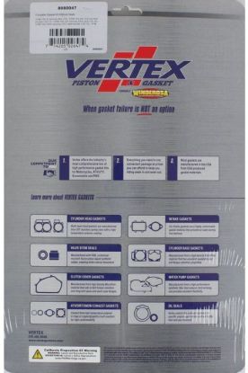 VERTEX COMPLETE GASKET KIT WITHOUT SEALS