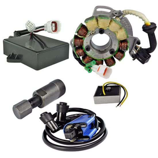 RMSTATOR KIT STATOR 200W + AC REG + HP CDI + IGN COIL + PULLER