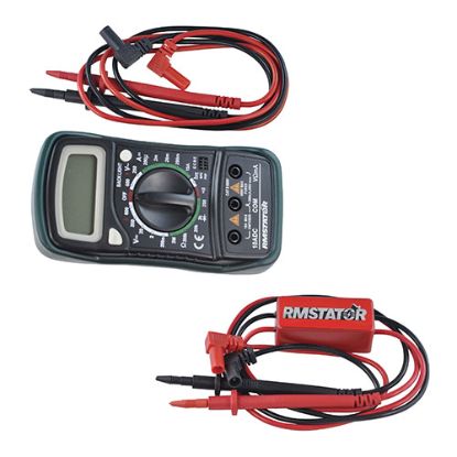RMSTATOR DIGITAL MULTIMETER + VOLTAGE PEAK READING DVA ADAPTER